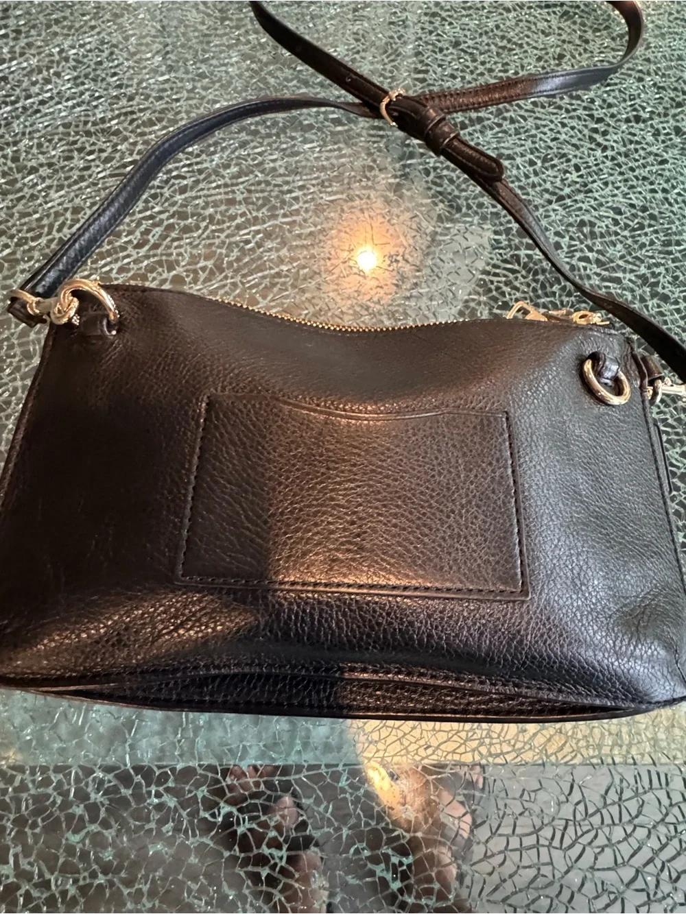 Coach Leather Crossbody Bag in Black